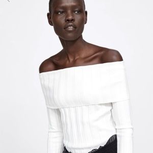 Zara, white sweater, size medium, new and never worn